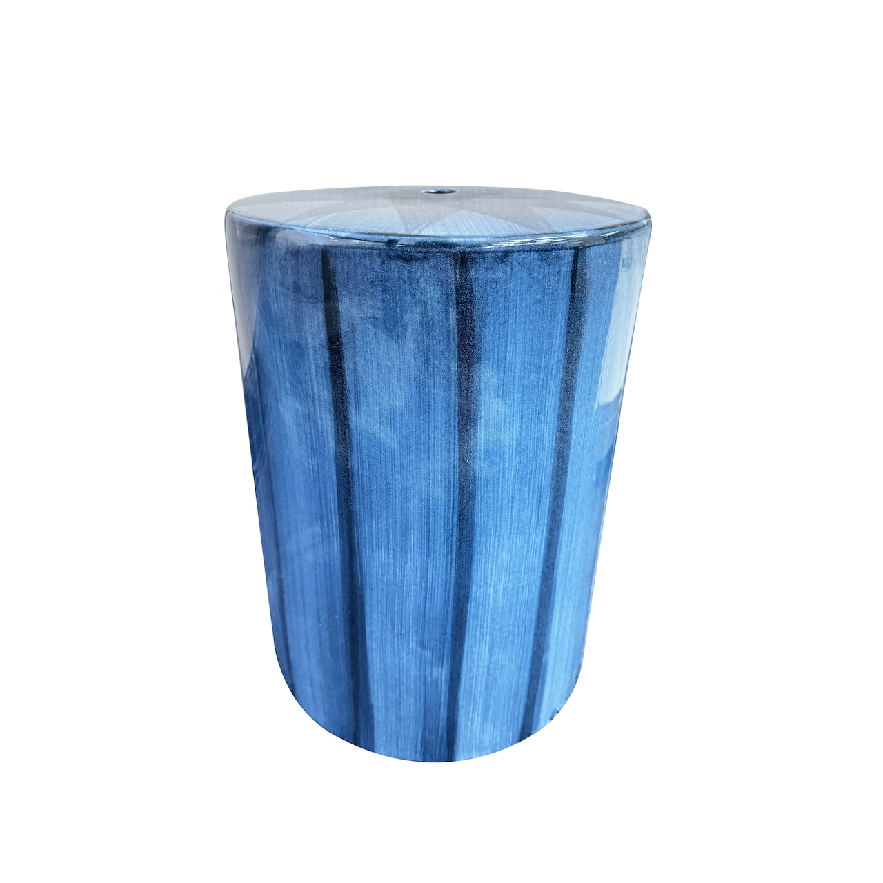 17.5" Blue Ceramic Stool by Ashland®